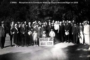 L'Arba- Reception de la Commune libre du Square Bresson d'Alger - 1933